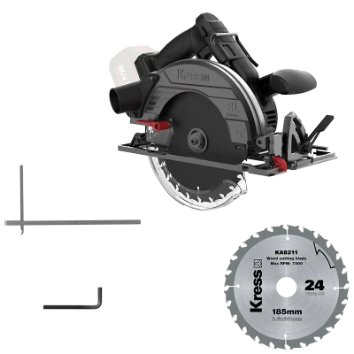 KRESS Circular Saw 185mm 20V BL TOOL ONLY