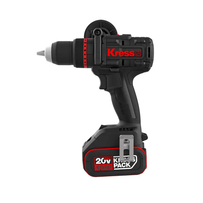 KRESS Hammer Drill 13mm 20V BL 150Nm Kit - Image 2