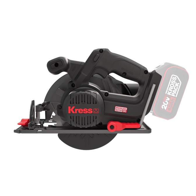 KRESS Circular Saw 165mm 20V BL TOOL ONLY - Image 2