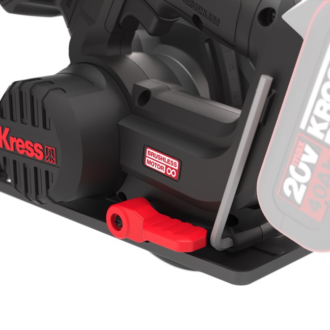 KRESS Circular Saw 165mm 20V BL TOOL ONLY - Image 4
