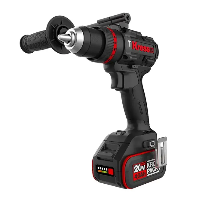 KRESS Hammer Drill 13mm 20V BL 95Nm Kit - Image 4